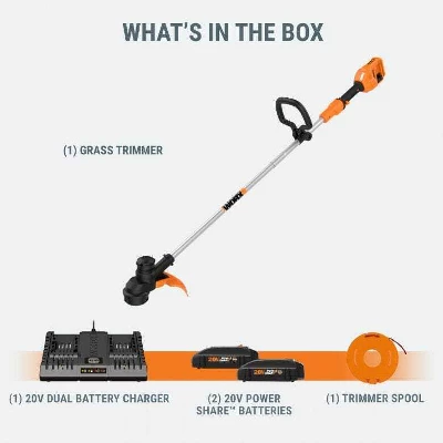 Worx WG183 40V 13" Cordless String Trimmer 2 Worx WG183 40V 13" Cordless String Trimmer - Image 2