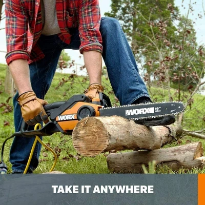 Worx WG303.1 14.5 Amp 16" Electric Chainsaw 1 Worx WG303.1 14.5 Amp 16" Electric Chainsaw