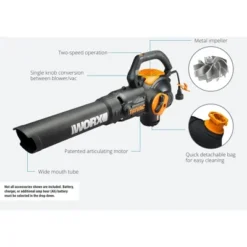 Worx WG512 TRIVAC 12-Amp Electric 3-IN-1 Blower / Mulcher / Yard Vacuum With Leaf Collection System 12 Worx WG512 TRIVAC 12-Amp Electric 3-IN-1 Blower / Mulcher / Yard Vacuum With Leaf Collection System -Worx Power Sales Store GUEST 40ca26d3 4617 4179 a10c 63d313b8a751