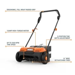 Worx WG850 12 Amp 14" Corded Electric Dethatcher -Worx Power Sales Store GUEST 44af2a16 6e97 4d68 b744 31debca547f1