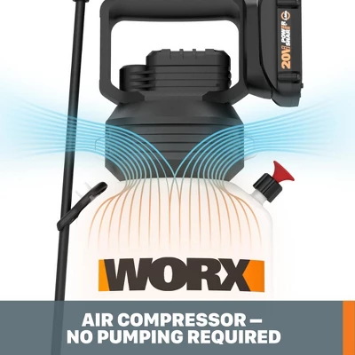 Worx WG829 20V Power Share Cordless Yard Sprayer Battery And Charger Included 2 Worx WG829 20V Power Share Cordless Yard Sprayer Battery And Charger Included - Image 2