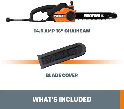 Worx WG303.1 14.5 Amp 16" Electric Chainsaw 5 Worx WG303.1 14.5 Amp 16" Electric Chainsaw - Image 5