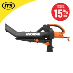 Worx WG505E Electric 3000W Trivac 3-In-1 Blower Mulcher & Vacuum -Worx Power Sales Store WGXWG505E ebay15 12130.1696260173