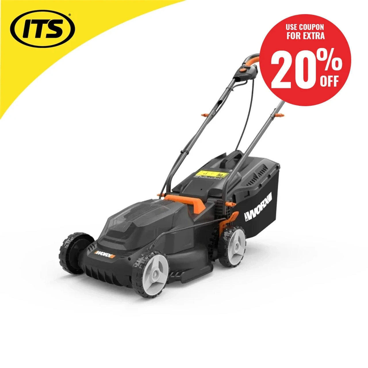 Worx WG713E1 Electric 1200W 34cm Lawn Mower 8 Worx WG713E1 Electric 1200W 34cm Lawn Mower - Image 8