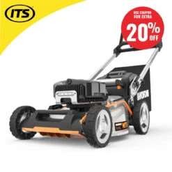 Worx WG761E 80V MAX Nitro Brushless Self Propelled 51cm Lawn Mower, 4x 4.0Ah 20V Batteries, & Charging Cable -Worx Power Sales Store WGXWG761E ebay20 61065.1696260197
