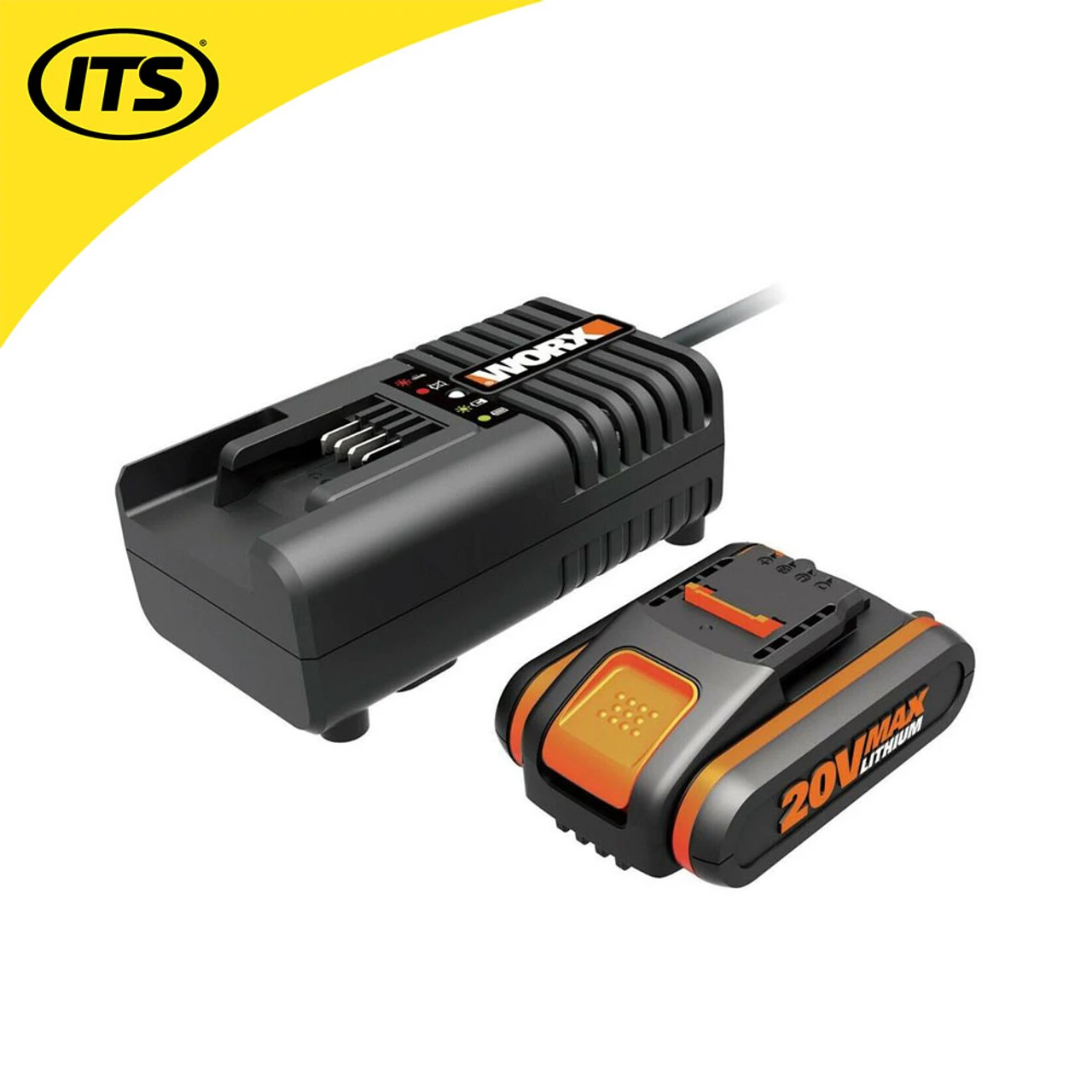 Worx WA3601 2.0Ah 20V Li-Ion Battery & Charger Pack 2 Worx WA3601 2.0Ah 20V Li-Ion Battery & Charger Pack - Image 2
