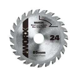 Worx 85mm X 15mm 24T WORXSAW TCT Circular Saw Blade