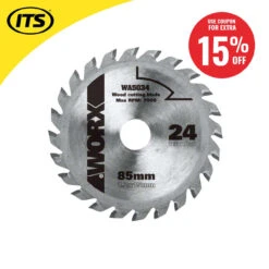 Worx 85mm X 15mm 24T WORXSAW TCT Circular Saw Blade -Worx Power Sales Store WRXWA5034 ebay15 68639.1660317724