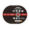 Worx Metal & Plastic 76mm Discs For Mini Cutter 3 Pack