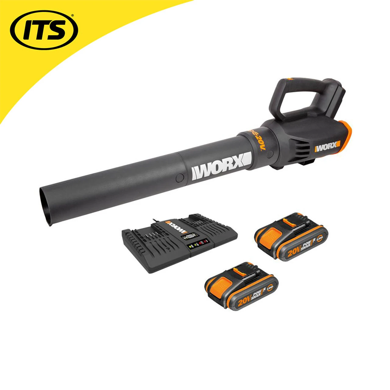 Worx 20v MAX Blower Vac, 2x 2Ah Batteries And Charger 2 Worx 20v MAX Blower Vac, 2x 2Ah Batteries And Charger - Image 2