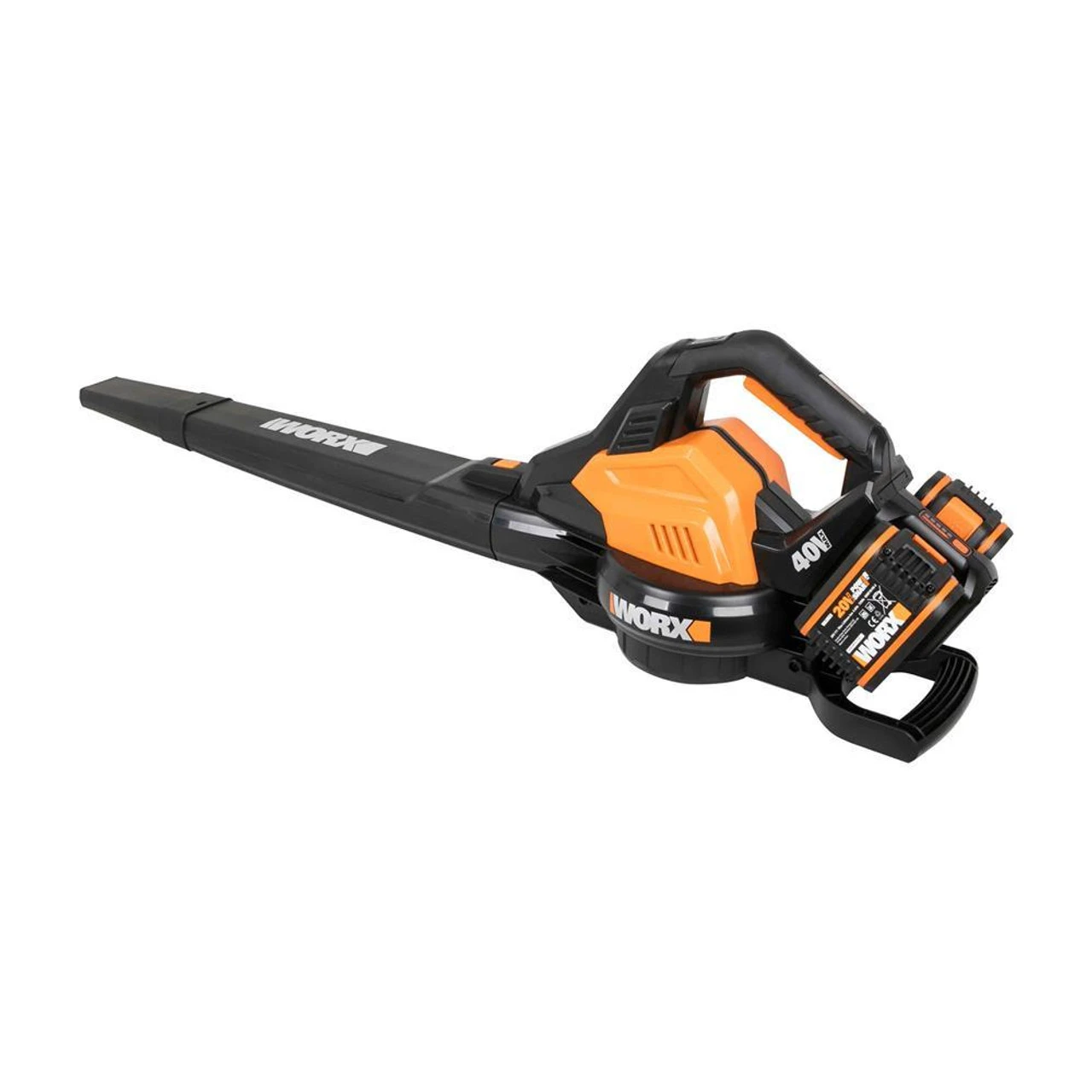 Worx WG583E 40V Brushless Cordless Blower/Vacuum, 2x 4.0Ah Batteries & Charger 2 Worx WG583E 40V Brushless Cordless Blower/Vacuum, 2x 4.0Ah Batteries & Charger - Image 2