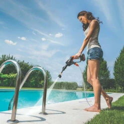 Worx WG620E.2 20V Cordless Pressure Washer Kit With 1x 2.0Ah Battery, Charger, 6m Hose & Accessories -Worx Power Sales Store WRXWG620E2 B 27147.1665731032