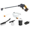 Worx WG620E.2 20V Cordless Pressure Washer Kit With 1x 2.0Ah Battery, Charger, 6m Hose & Accessories