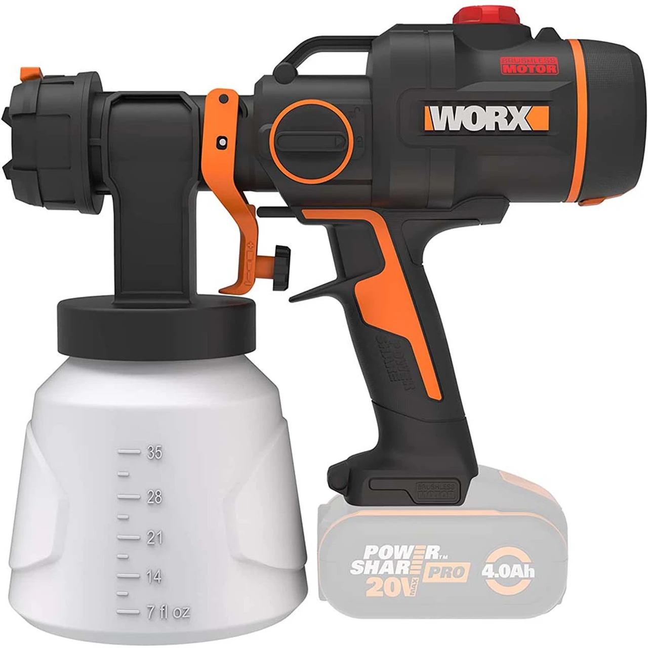 Worx WX020.9 20v Cordless Paint Sprayer - Body 2 Worx WX020.9 20v Cordless Paint Sprayer - Body - Image 2