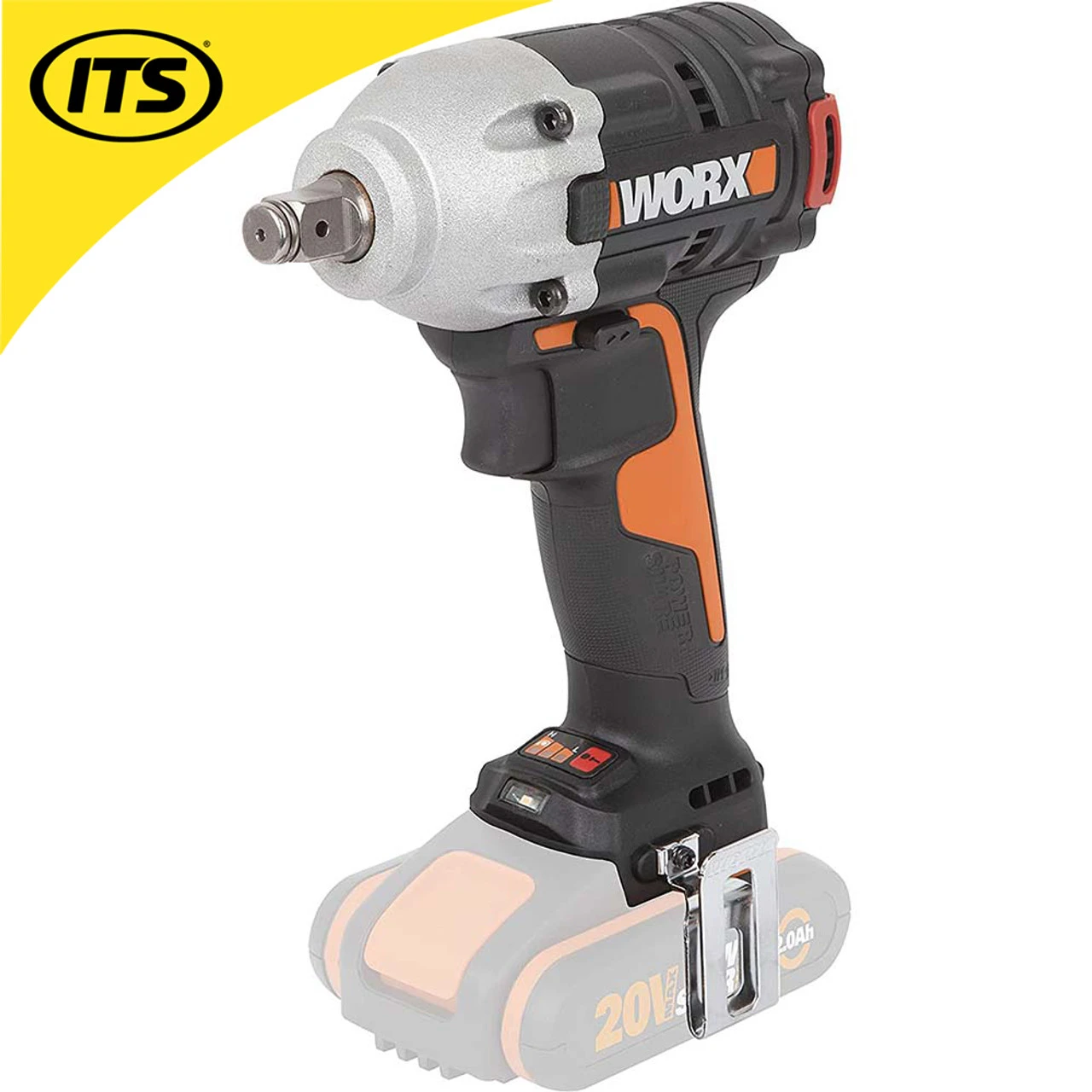 Worx WX272.9 20v Cordless Impact Wrench - Body 7 Worx WX272.9 20v Cordless Impact Wrench - Body - Image 7