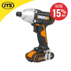 Worx WX291 20V MAX Impact Driver With 1x 2.0Ah Battery, Charger And Case -Worx Power Sales Store WRXWX291 1 ebay15 33710.1660317823