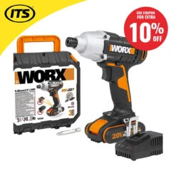 Worx WX291 20V MAX Impact Driver With 1x 2.0Ah Battery, Charger And Case -Worx Power Sales Store WRXWX291 ebay10 38520.1660317119
