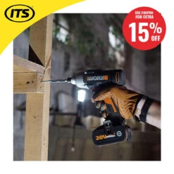 Worx WX291 20V MAX Impact Driver With 1x 2.0Ah Battery, Charger And Case -Worx Power Sales Store WRXWX291 b ebay15 58664.1660317821