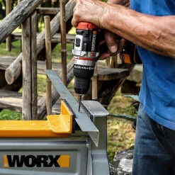 Worx WX354 20V MAX Brushless Combi Drill With 2x 2.0Ah Batteries, Charger & Case -Worx Power Sales Store WRXWX354 C 45261.1655290090