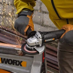 Worx WX812 20V MAX Brushless 125mm Angle Grinder With 1x 4.0Ah Battery And Charger -Worx Power Sales Store WRXWX812 B 40064.1654788622