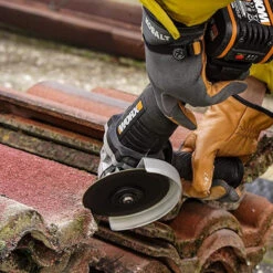 Worx WX812 20V MAX Brushless 125mm Angle Grinder With 1x 4.0Ah Battery And Charger -Worx Power Sales Store WRXWX812 F 64355.1655306907