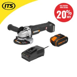 Worx WX812 20V MAX Brushless 125mm Angle Grinder With 1x 4.0Ah Battery And Charger -Worx Power Sales Store WRXWX812 ebay20 65088.1660317920