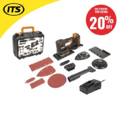 Worx WX820 20V MAX Multi Sander With 1x 2.0Ah Battery And Charger -Worx Power Sales Store WRXWX820 ebay20 81312.1660317913
