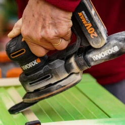 Worx WX822 20V MAX Detail Sander With 1x 2.0Ah Battery, Charger & Case -Worx Power Sales Store WRXWX822 C 12610.1654788624